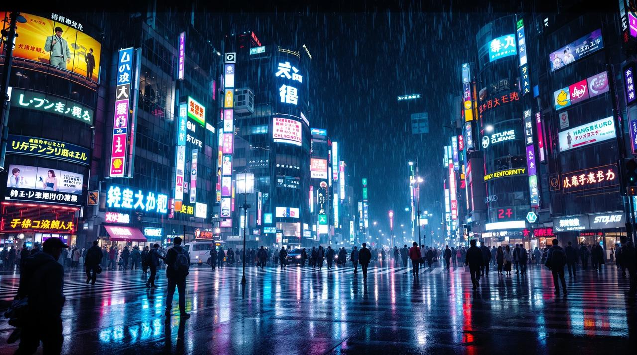 星辰高清影院4K:东京霓虹——赛博城市美学
